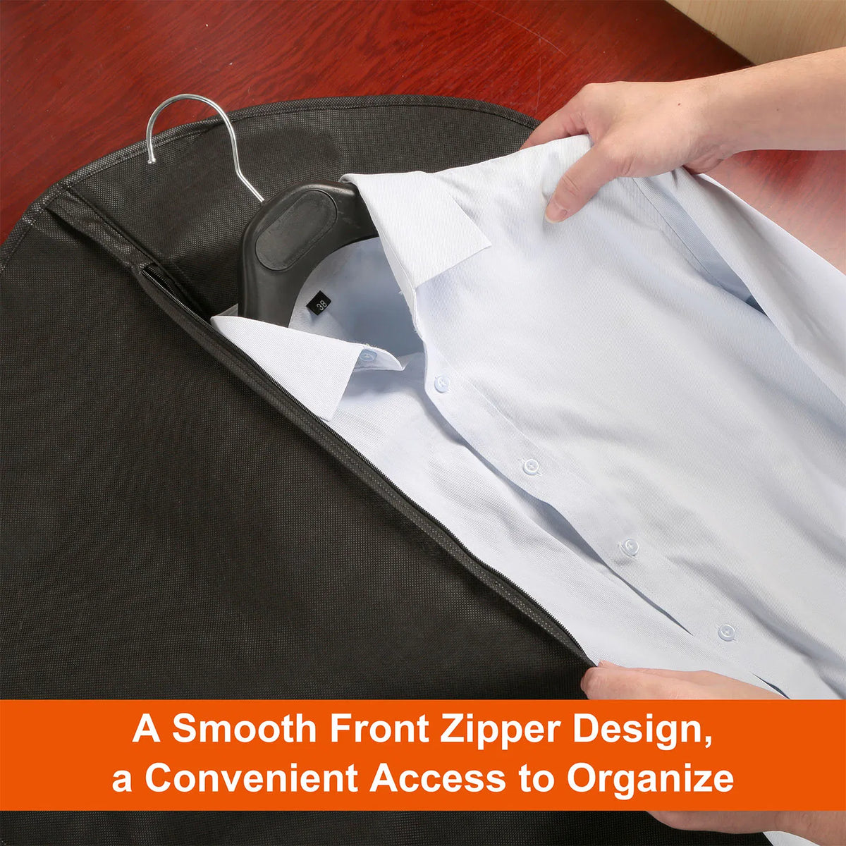 Hanging Garment Bags, 39 x 24 Inch, 5 Pack - image 4