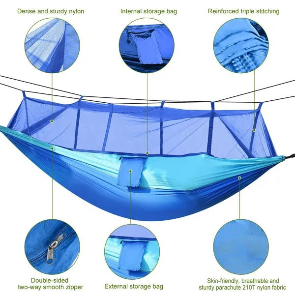 Double Camping Hammock with Mosquito Net - image 5