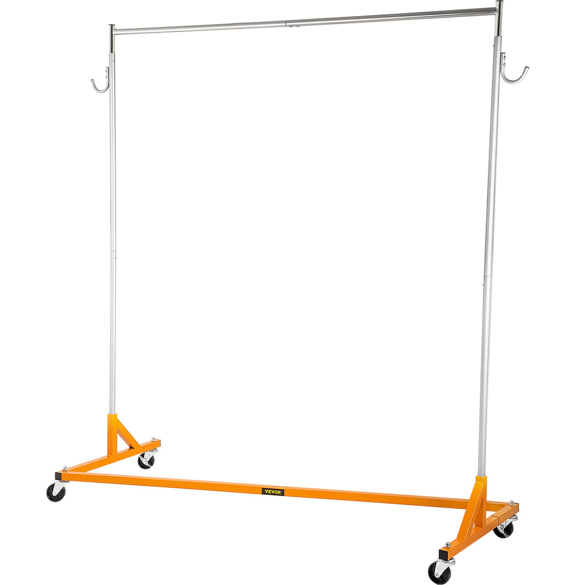 Rolling Z-Base Garment Rack, Height Adjustable - image 3