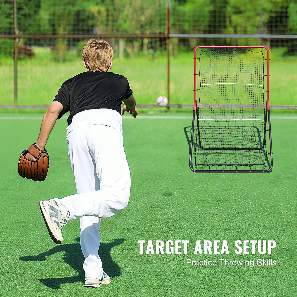 Baseball and Softball Rebounder Net, 3 x 4.5 ft - image 4