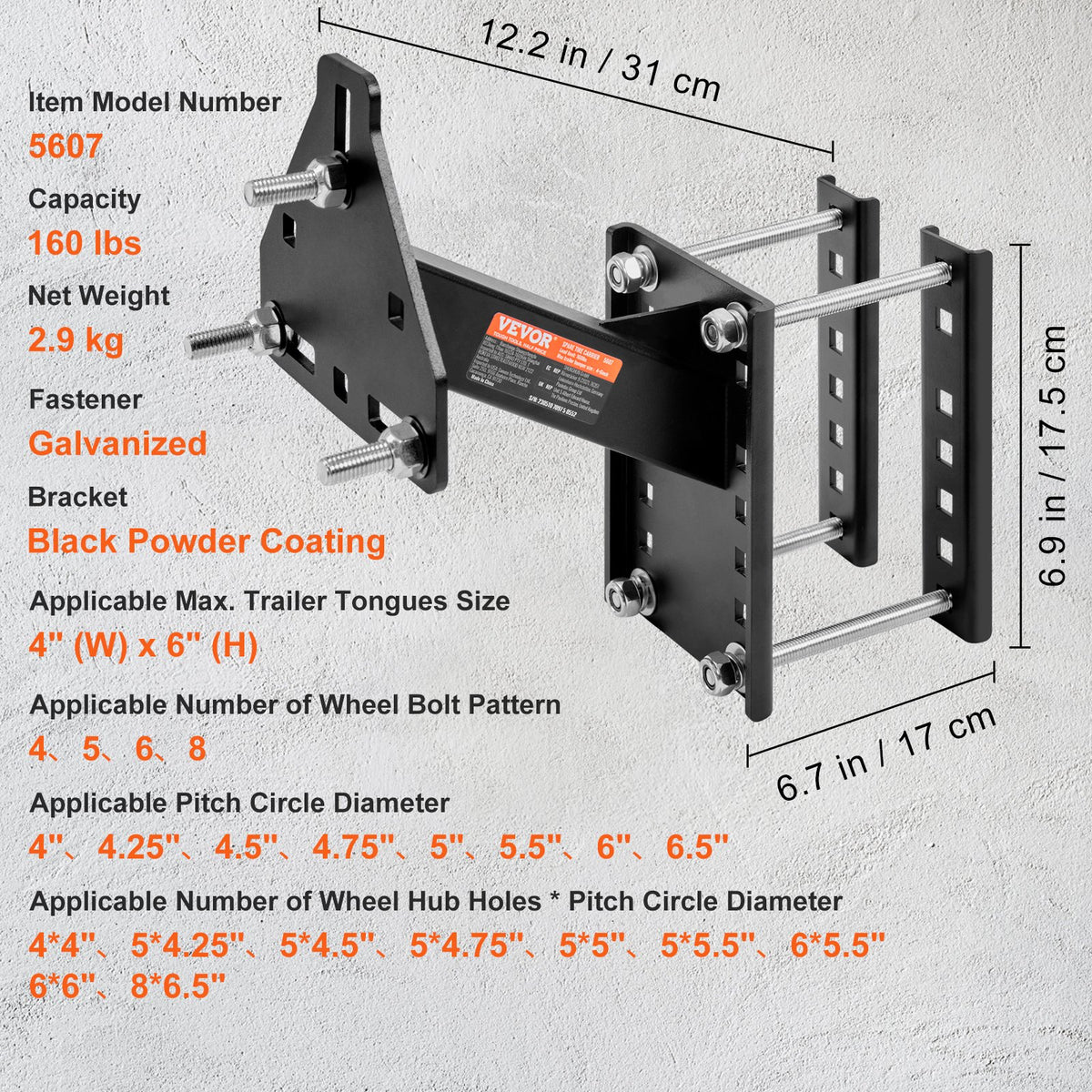Trailer Spare Tire Carrier Mount - image 7