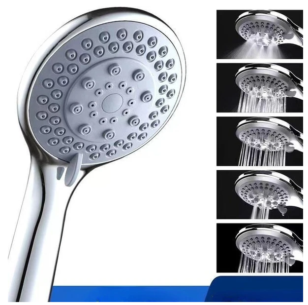 Handheld Shower Head, 5 Settings, with 5 ft Hose - image 3