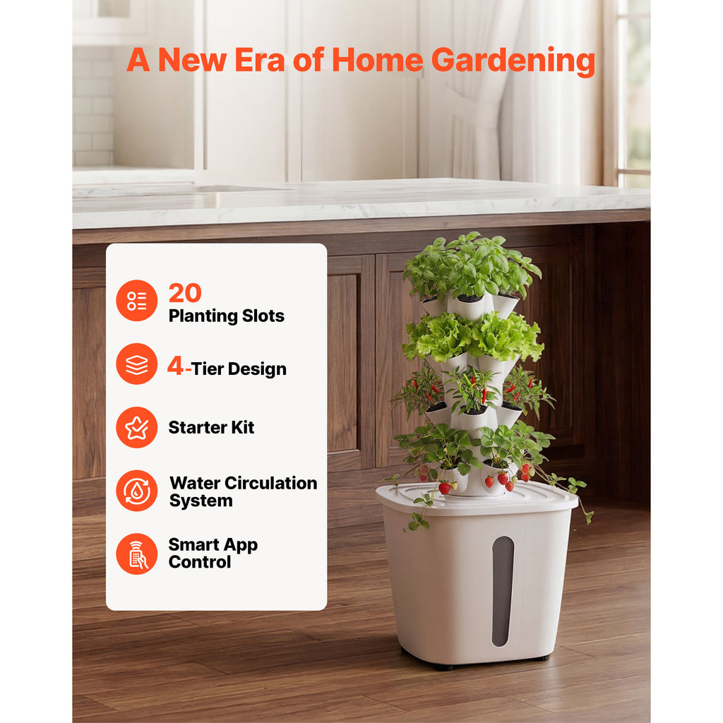 Hydroponic Tower Growing System, 20 Pods - image 3