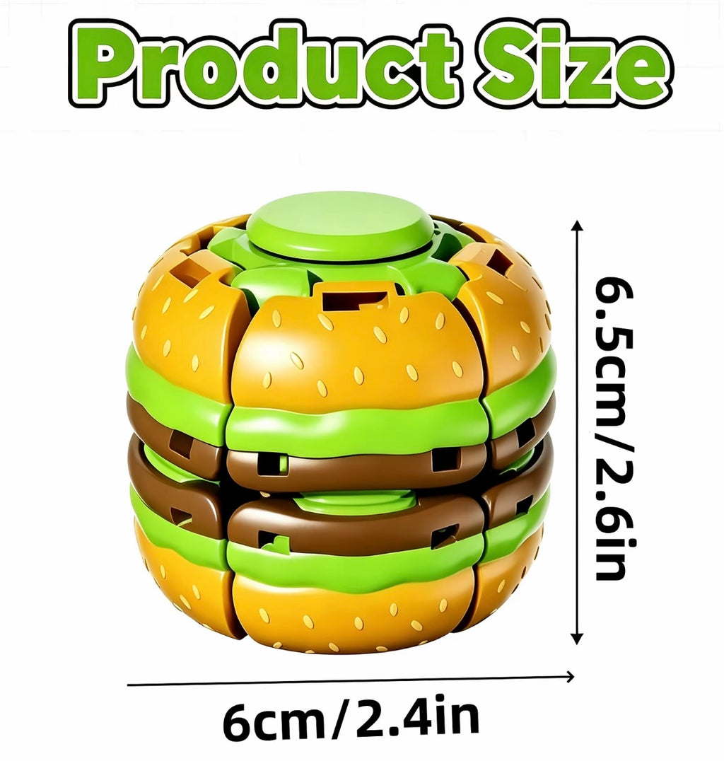 Burger Push Spinner Fidget - image 2