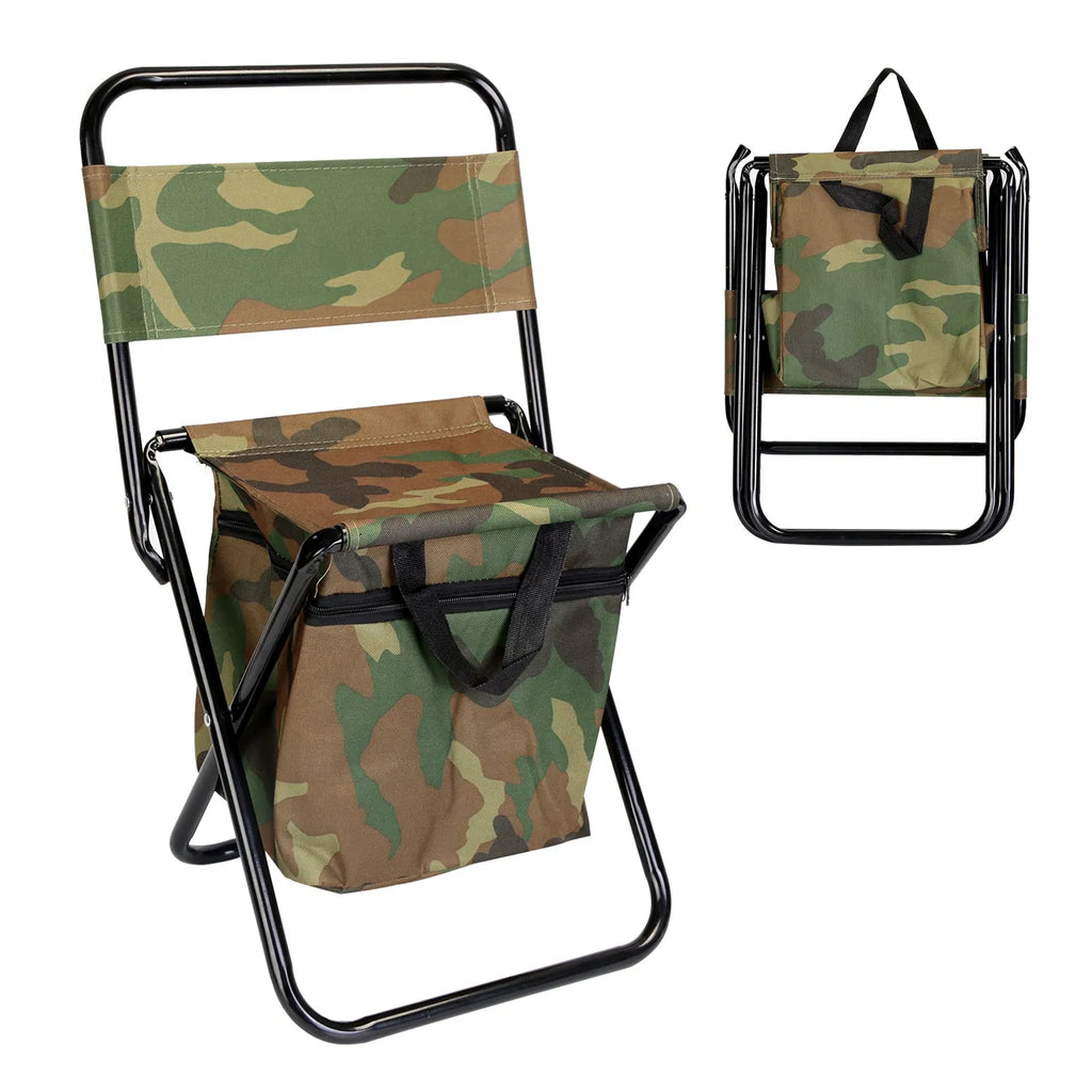 Folding Fishing Chair with Backrest and Cooler Bag - image 6