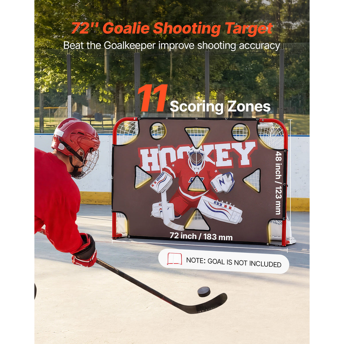 Hockey Shooting Target for 72 x 48 in Goals - image 4