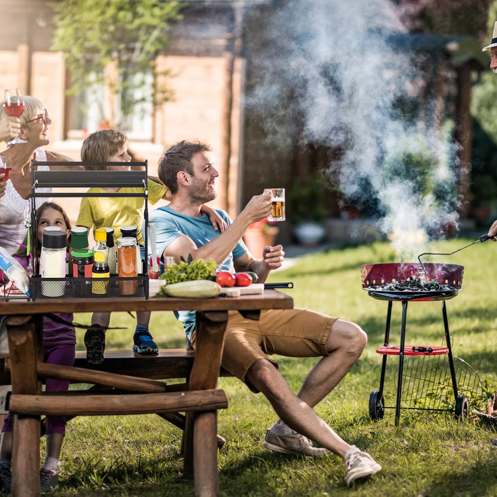 BBQ Grill Caddy with Paper Towel Holder - image 3