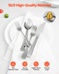 Stainless Steel Flatware Set, 30 Pieces, Service for 6