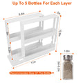 Two-Tier Swivel Cabinet Spice Organizer, White