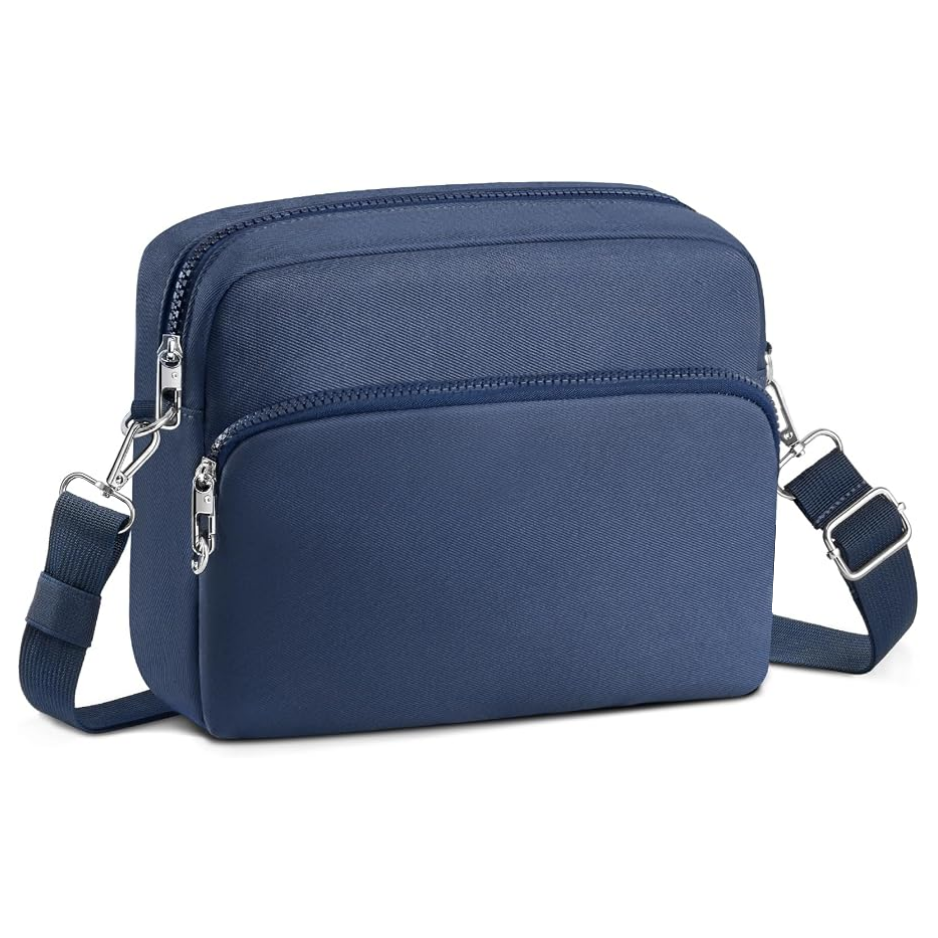 Anti-Theft Crossbody Travel Bag, Purple - image 7