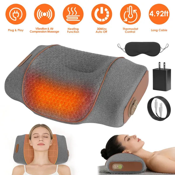 Neck Massager Pillow with Heat and Vibration - image 5