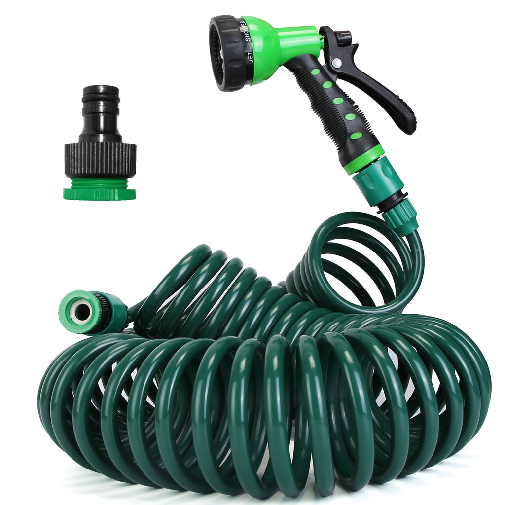 Recoil Garden Hose, 65 ft, with 7-Pattern Nozzle - image 2