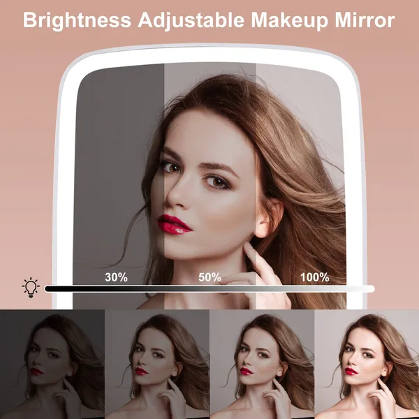 Rechargeable Lighted Makeup Mirror, 6 x 8.6 in - image 4