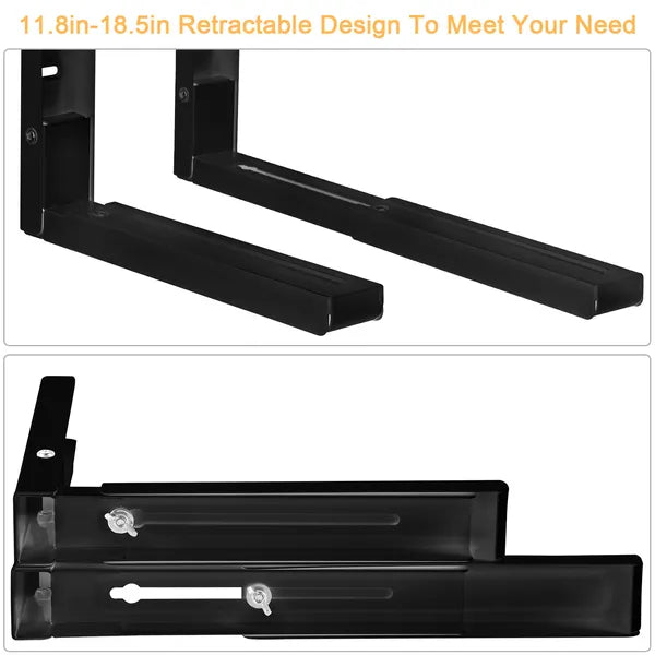 Adjustable Microwave Wall Brackets, 2 Pieces - image 3