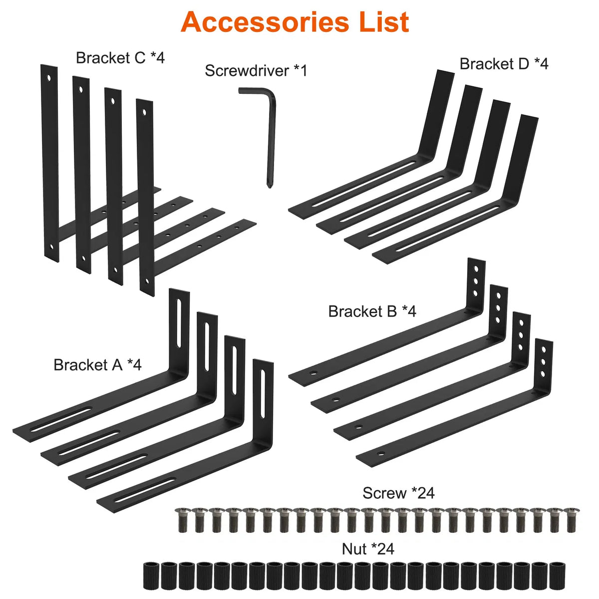 Adjustable Railing Planter Box Brackets, 4 Pack - image 10