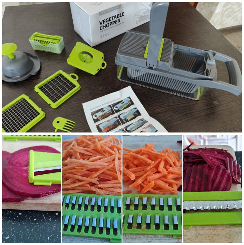 Vegetable Chopper, 15 in 1, with Container - image 8