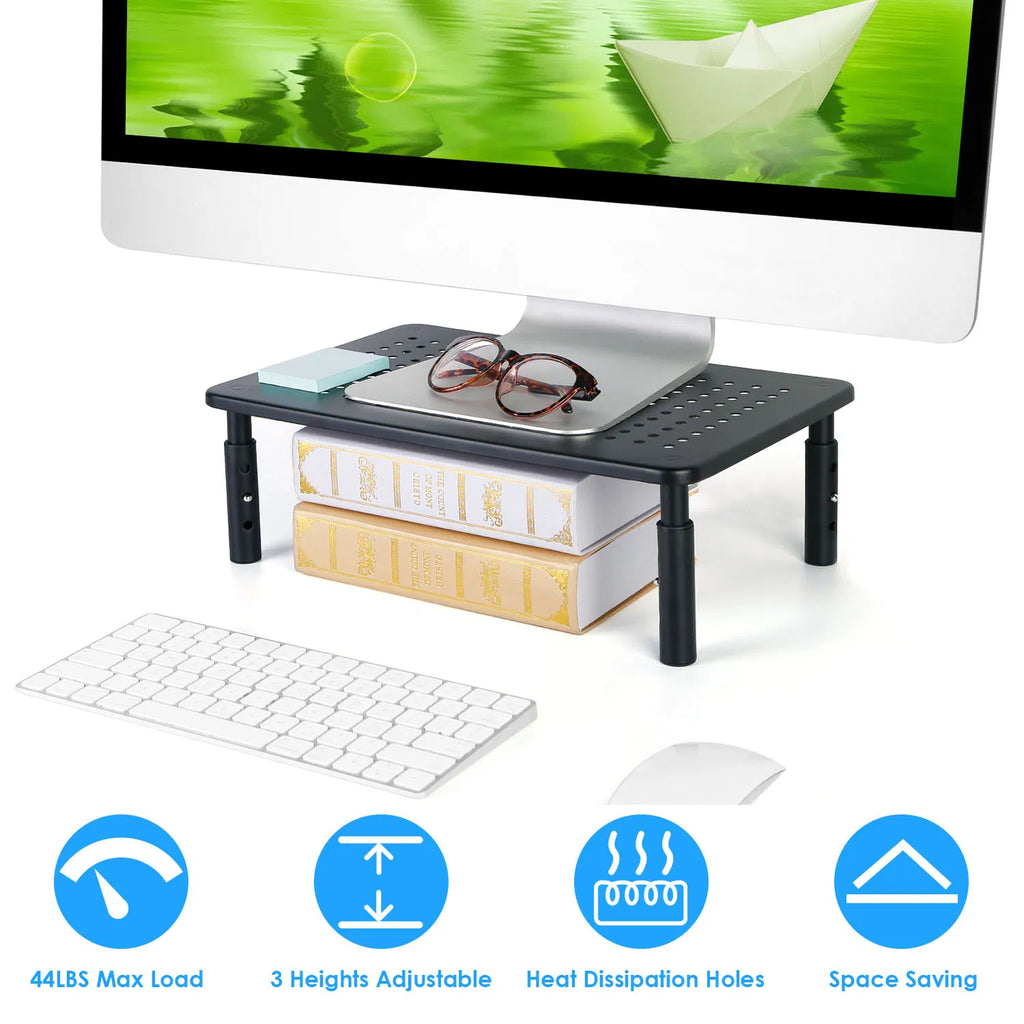 Adjustable Metal Monitor Riser, 3 Heights - image 8