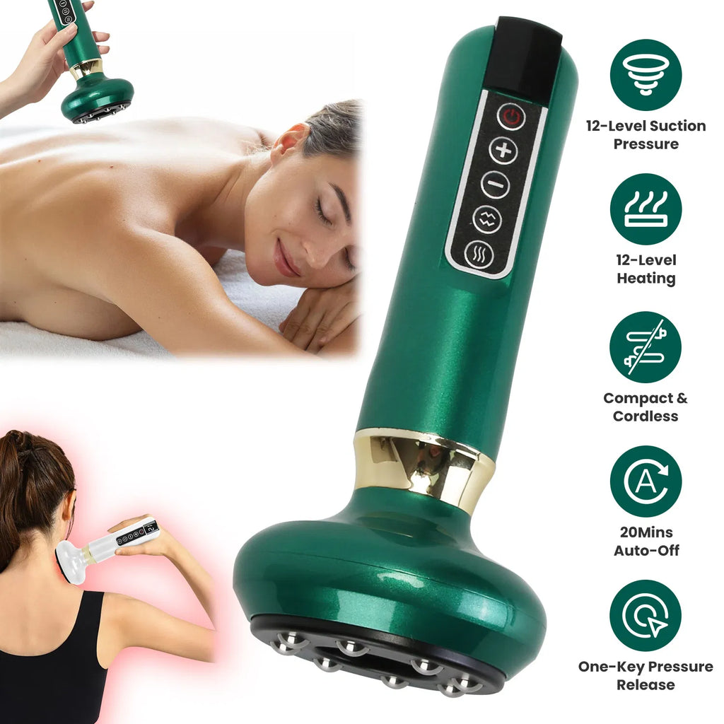 Handheld Vacuum Cupping Massager, 12 Levels - image 3