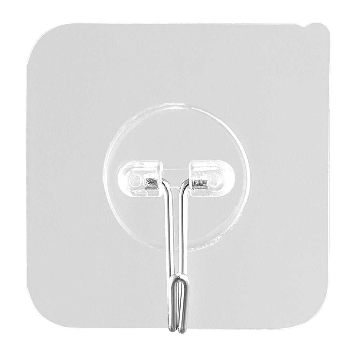 Clear Adhesive Wall Hooks, 12 Pack - image 2