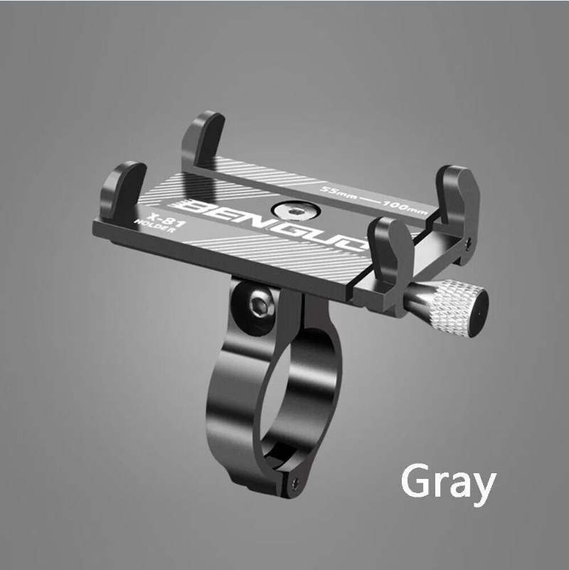 Aluminum Bike Phone Mount, Silver - image 2