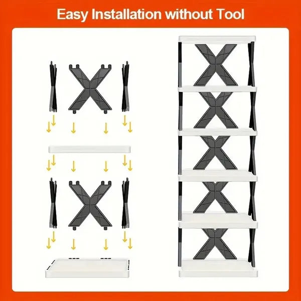 9-Tier Tall Narrow Shoe Rack - image 4