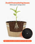 Whiskey Barrel Style Planter, 11.8 in