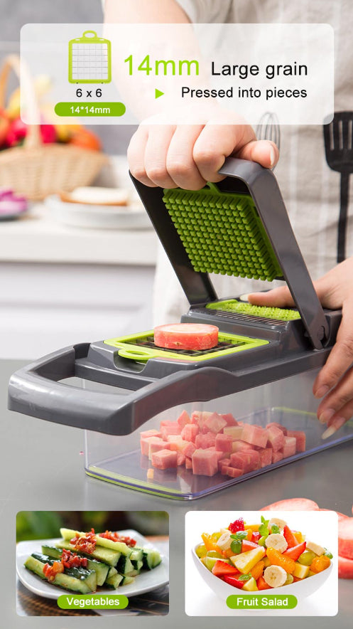 Vegetable Chopper, 15 in 1, with Container - image 3