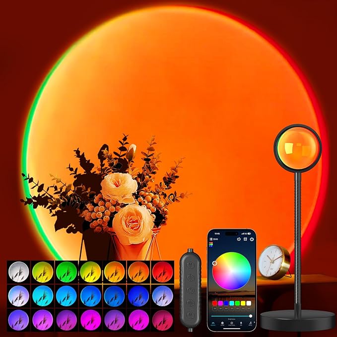 LED Sunset Lamp Projector with App Control - image 2