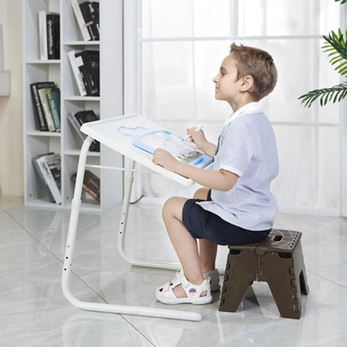 Folding TV Tray Table, 6 Heights, 3 Angles - image 6