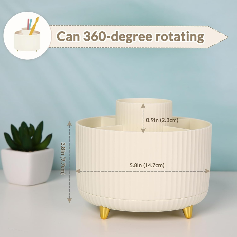 360 Rotating Desk Organizer, 5 Slots - image 2
