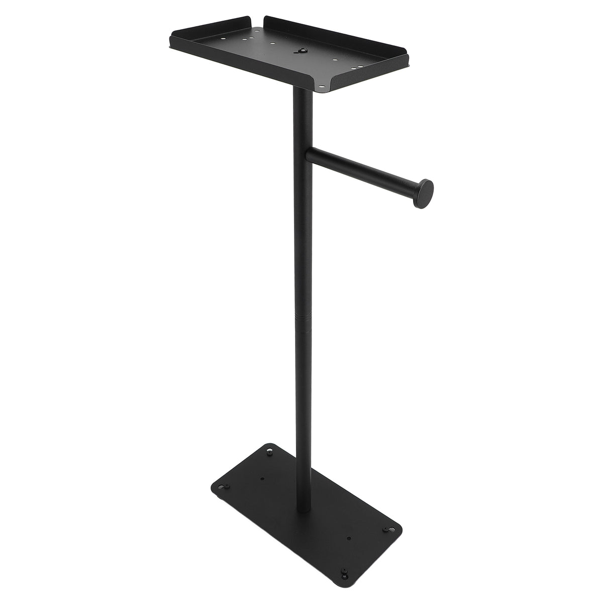 Standing Toilet Paper Holder with Reserve, Black - image 5
