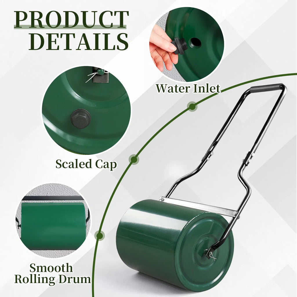 Steel Lawn Roller, 16 in, Fill with Water or Sand - image 8