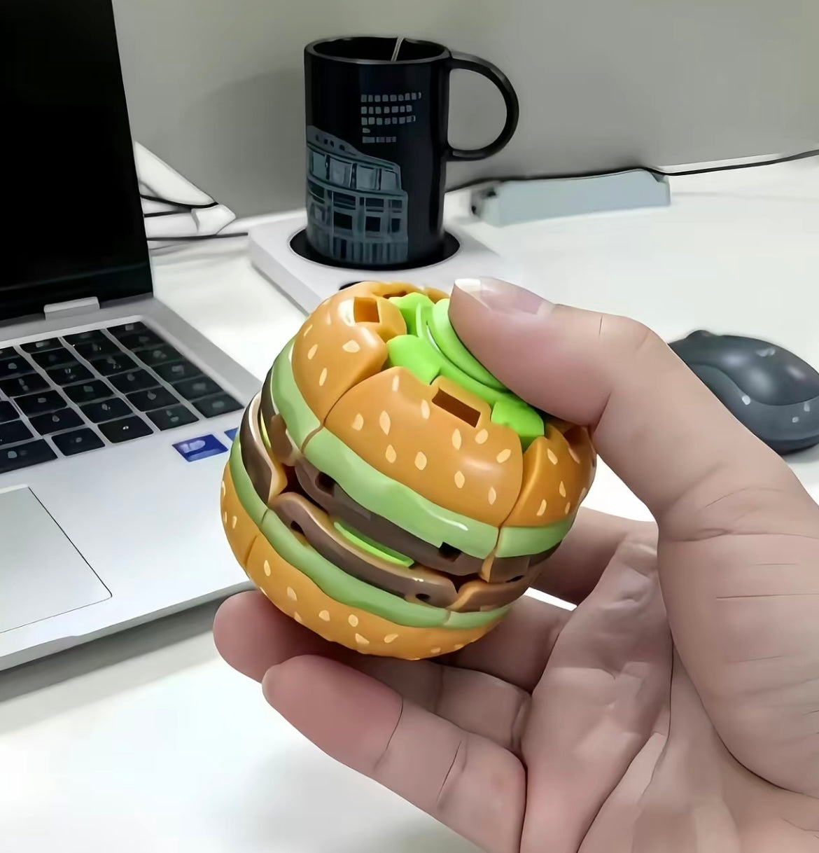 Burger Push Spinner Fidget - image 7