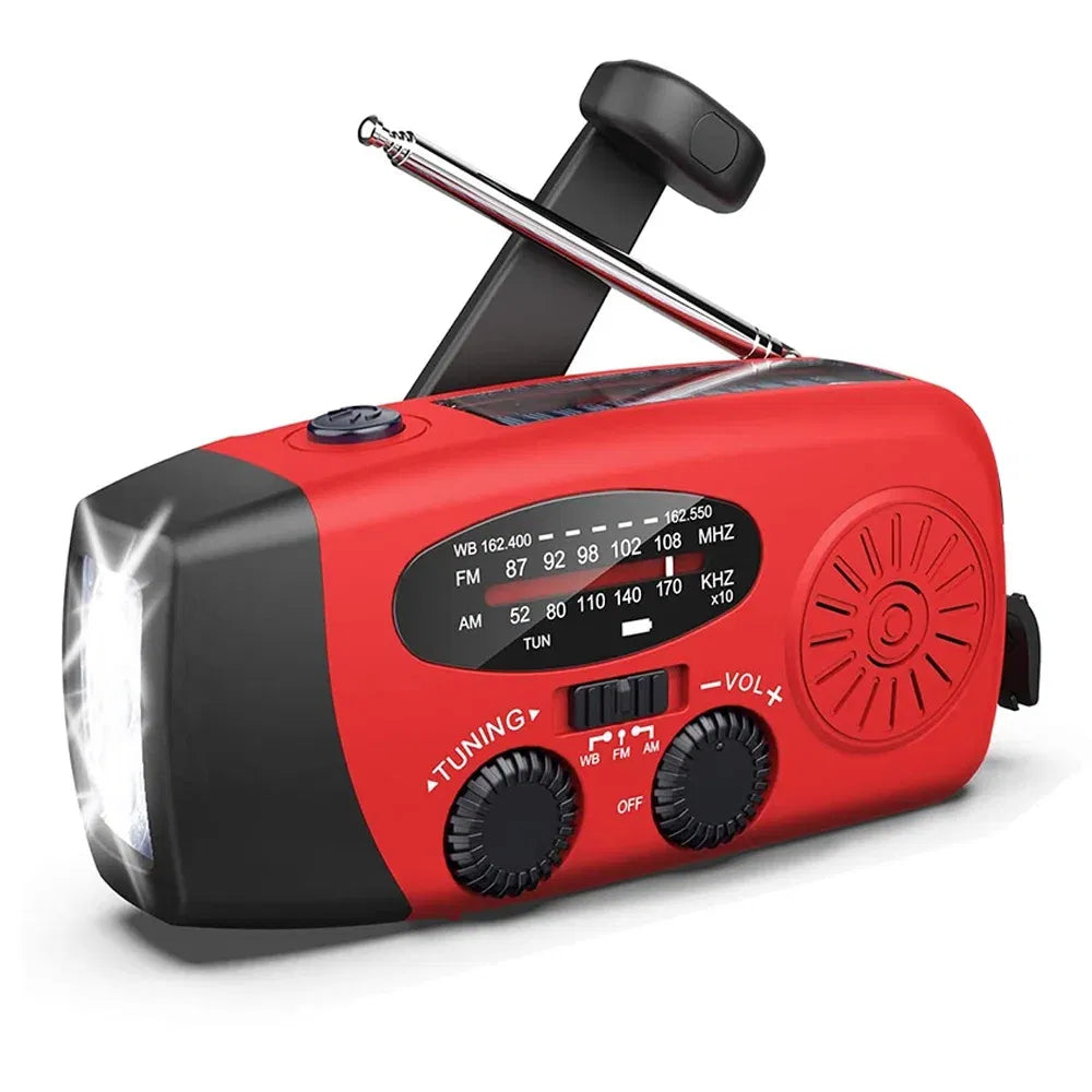 Hand Crank Solar Emergency Radio with Flashlight - image 2
