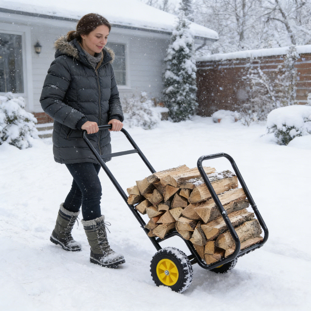 Rolling Firewood Log Cart - image 4
