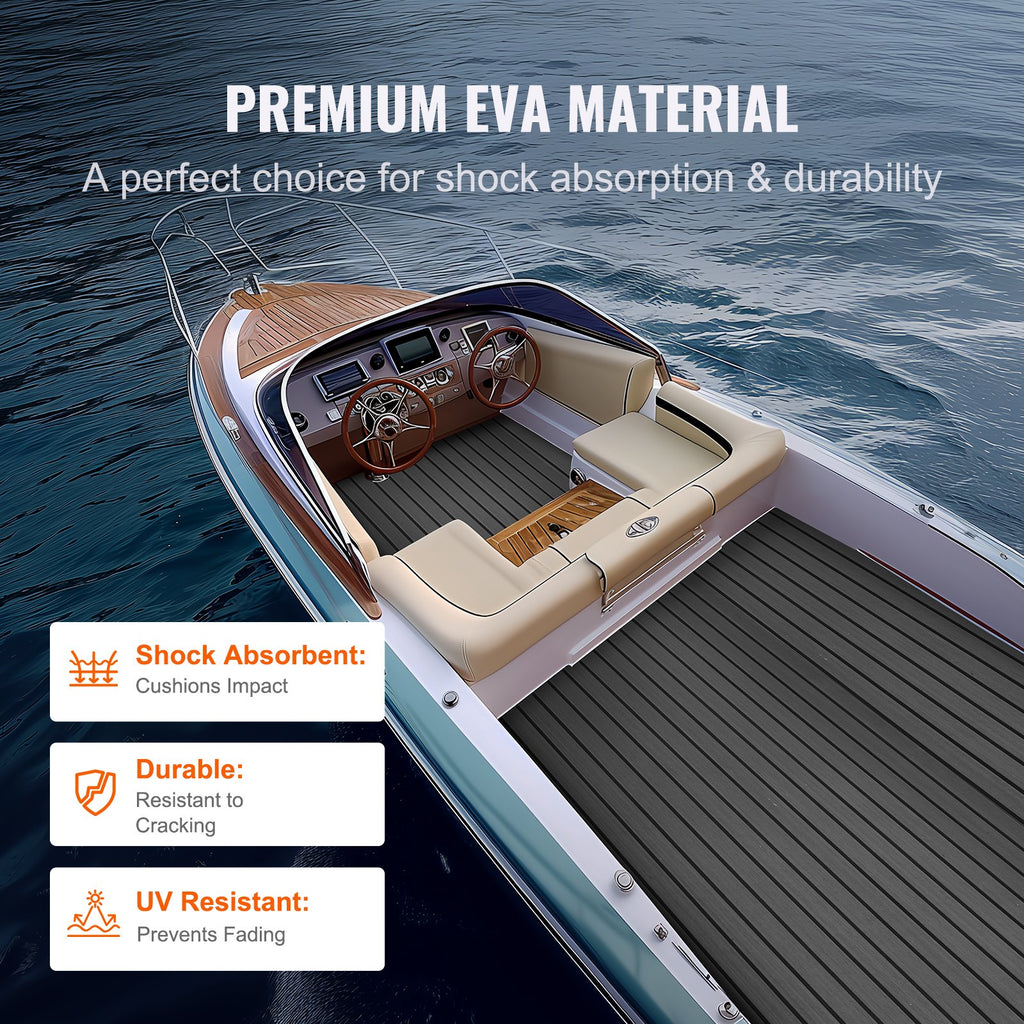 EVA Foam Boat Decking Sheet 94.5 x 17.7 in