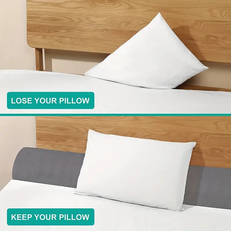 Bed Gap Filler Pillow, 54 x 6 x 10 in, Gray - image 3