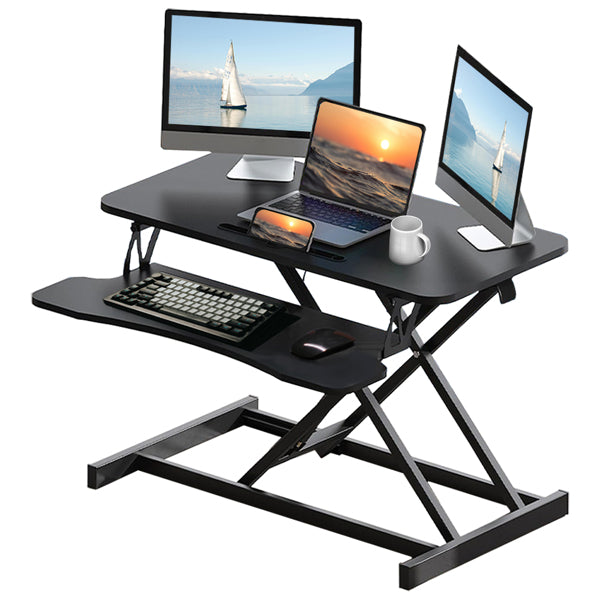 Standing Desk Converter, 32 Inch, Black