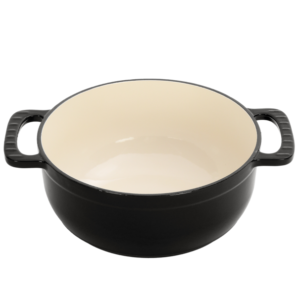 Enameled Cast Iron Dutch Oven with Lid, 6 Qt, Black - image 10