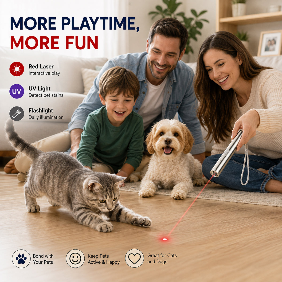 3-in-1 Rechargeable Pet Laser Toy - image 5