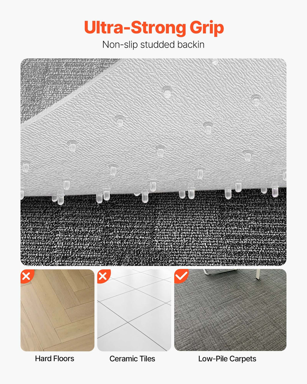Office Chair Mat for Carpet, 36 x 48 in - image 5