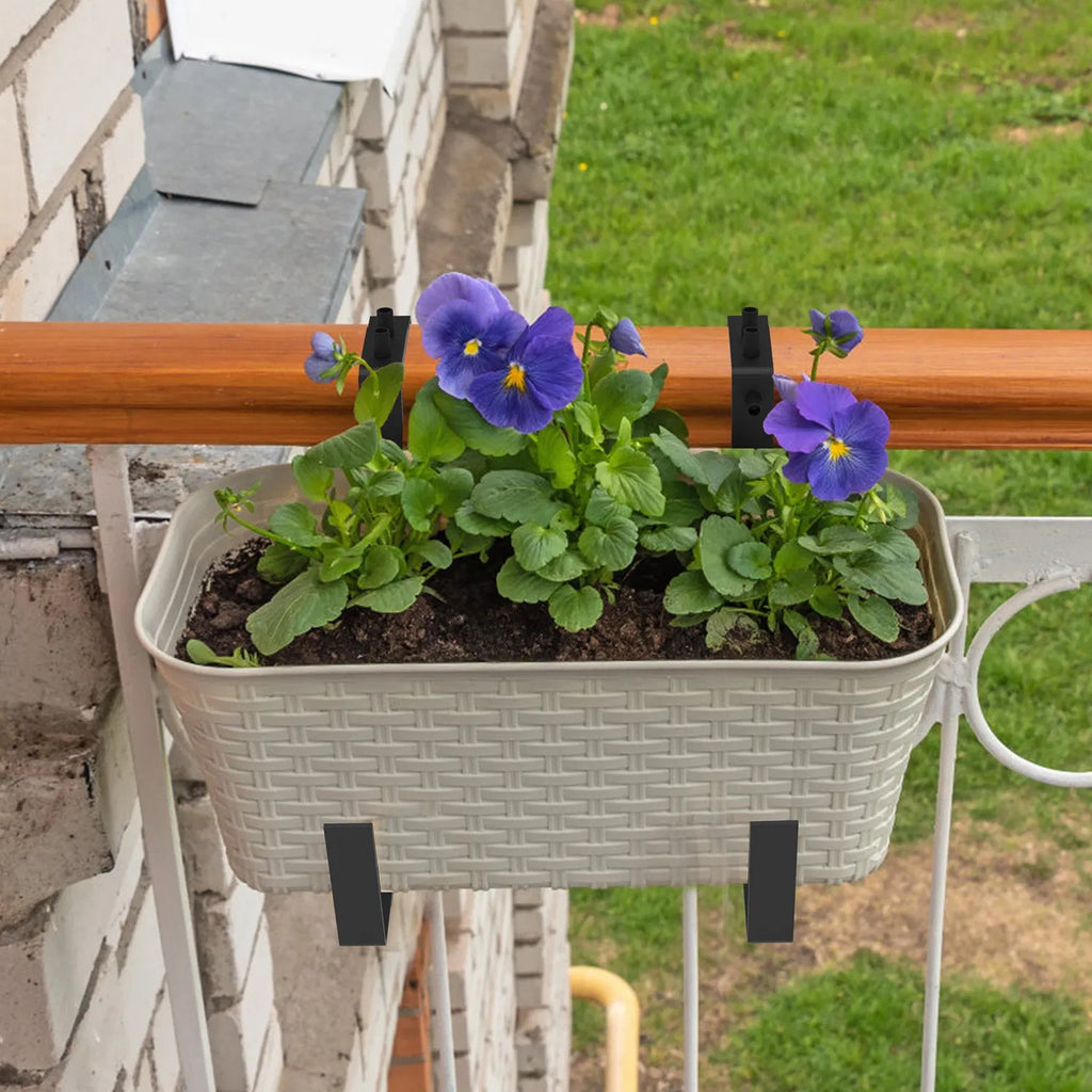 Adjustable Railing Planter Box Brackets, 4 Pack - image 5