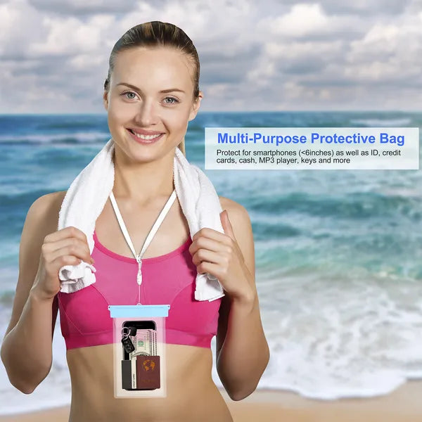 Waterproof Phone Dry Pouch, Blue - image 5