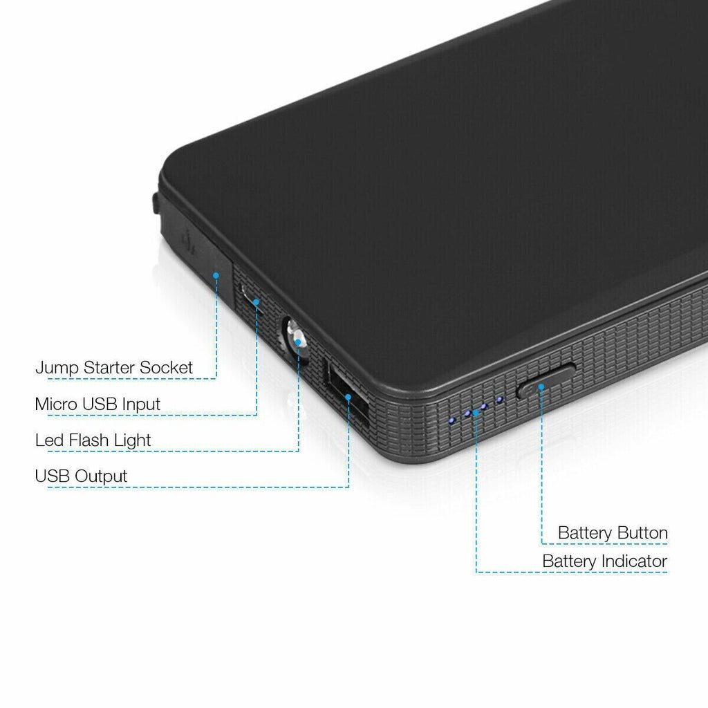 Slim Car Jump Starter & 20000mAh Power Bank