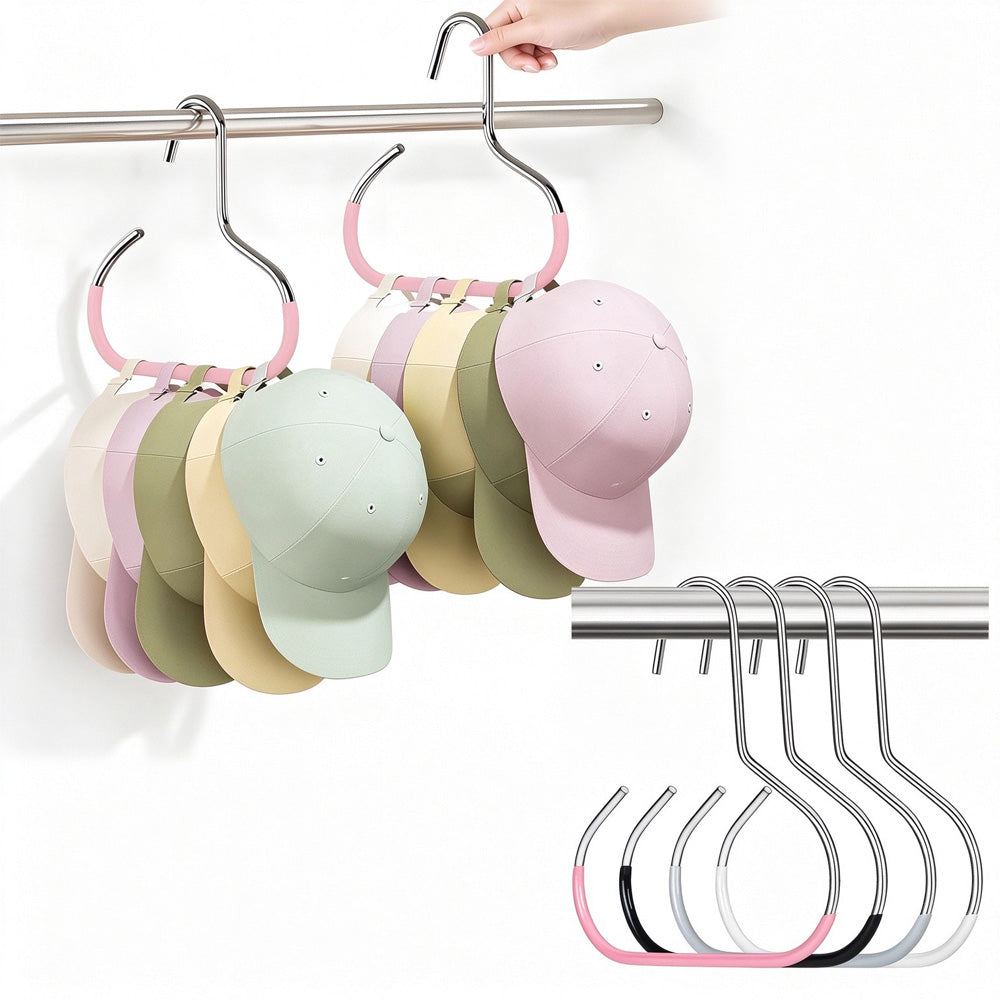 Baseball Cap Hanger Hooks for Closet Rod, 3 Pack - image 7