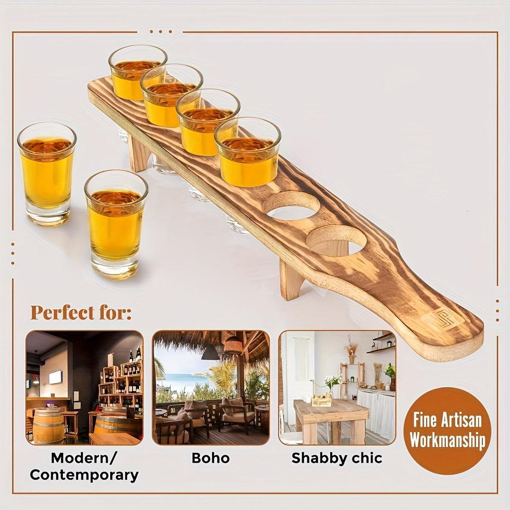 Wooden Shot Glass Serving Boards, Set of 3 - image 6