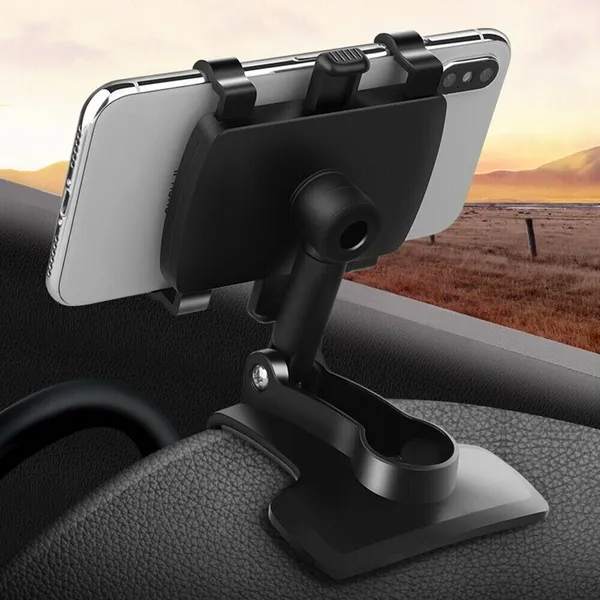 Dashboard Clamp Phone Mount, Black - image 4