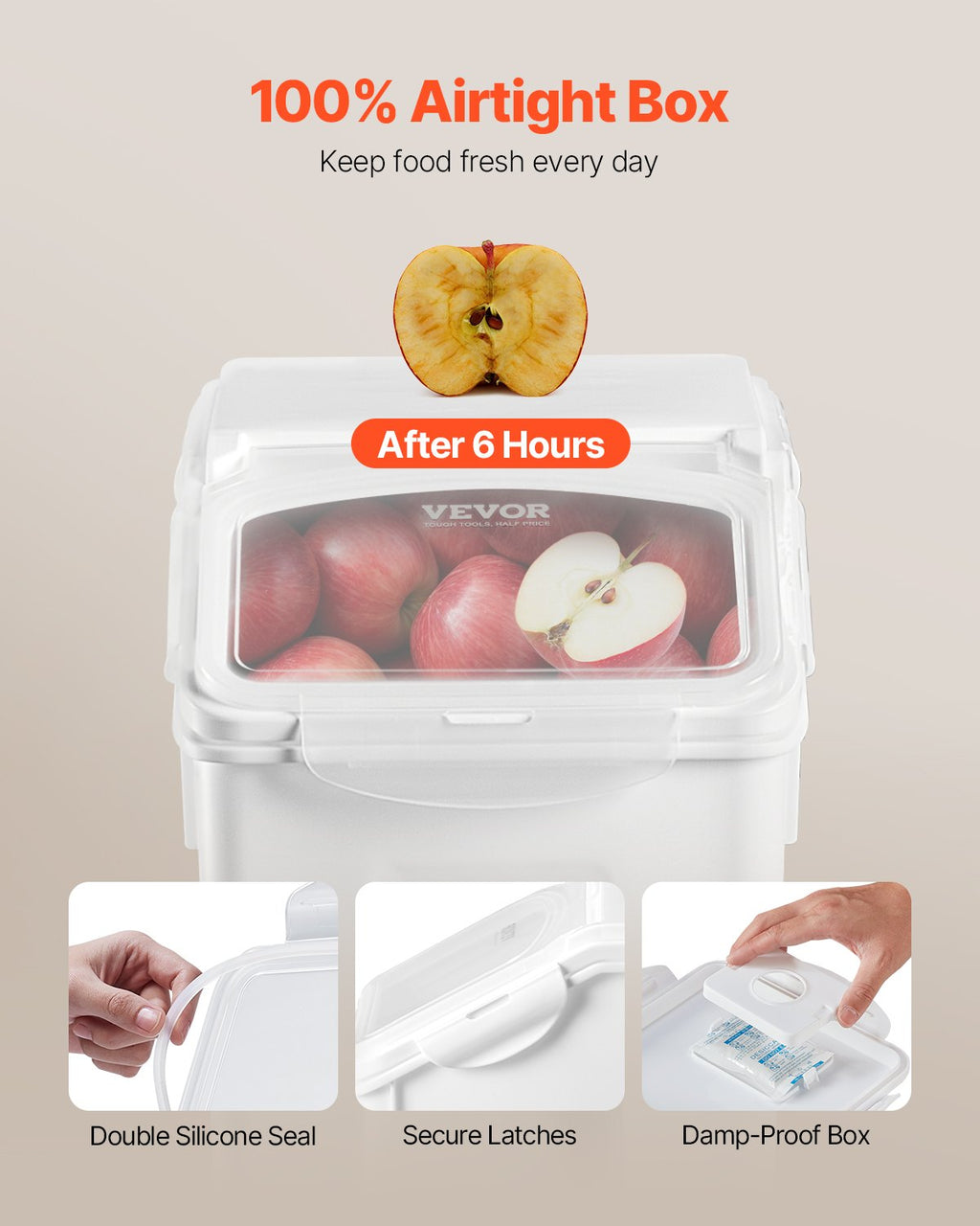 Airtight Rolling Food Storage Bin, 20 L - image 4