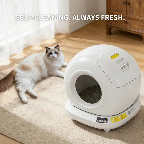 Self-Cleaning Cat Litter Box, 78 L, App Control - image 2
