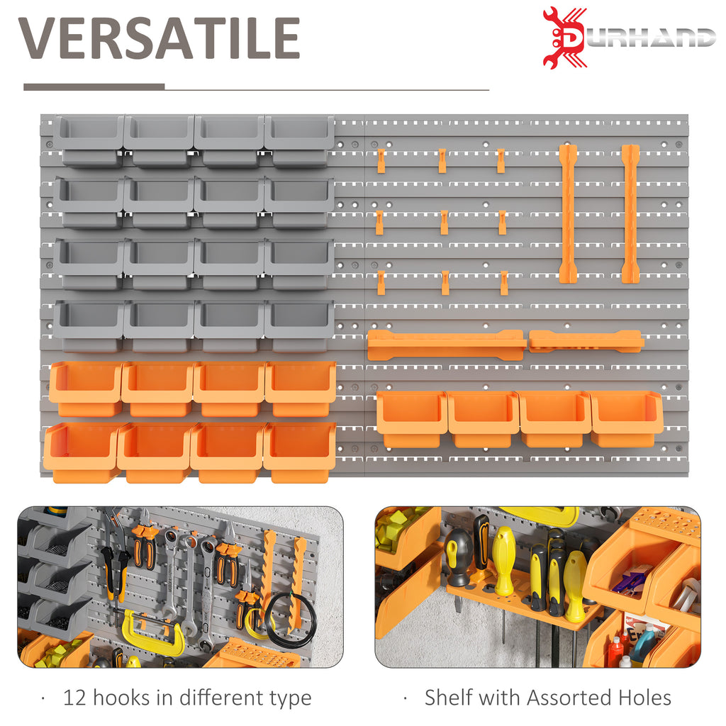 44-Piece Wall Pegboard Organizer Kit with Bins - image 6